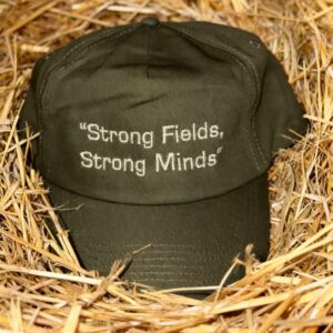 Strong Fields, Strong Minds Mental Health in Farming Cap - OLIVE